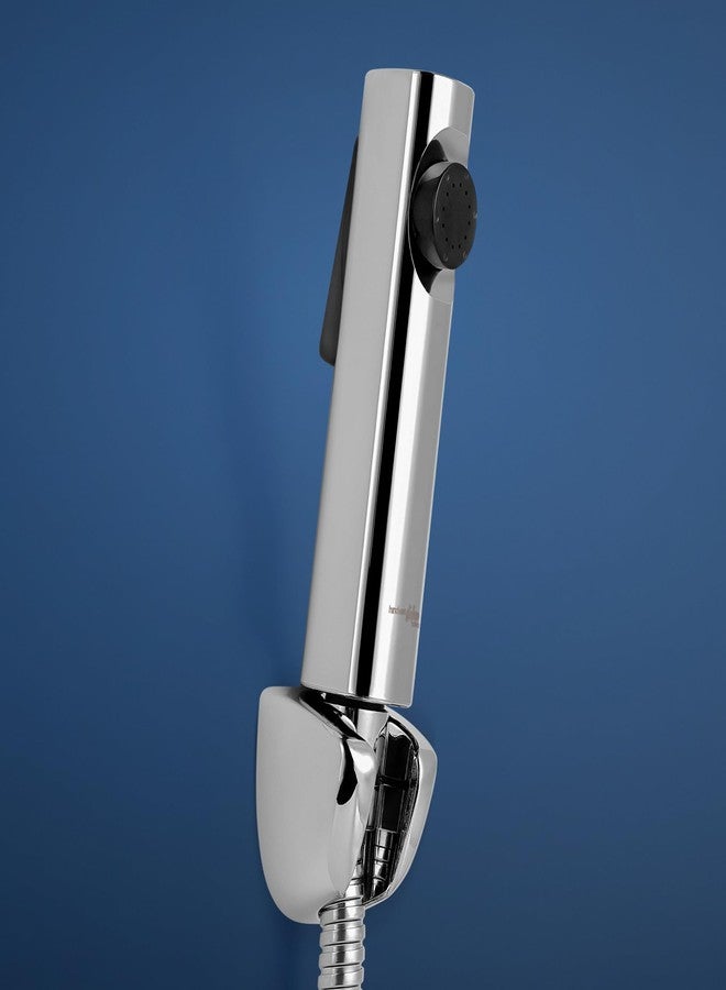 Hindware Italian Collection F160194CP Health Faucet for Bathroom | Made of ABS | Comes with 1.2m SS Tube | Easy Grip | Soft on Skin | Light Weight | Added Filter | Starc | 1-Year Manufacturer Warranty - Image 1